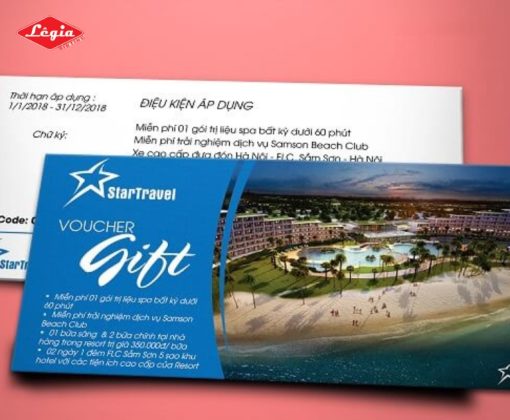 In Mẫu Voucher Khách Sạn Nâng Tầm Đẳng Cấp Tại Xưởng In Lê Gia