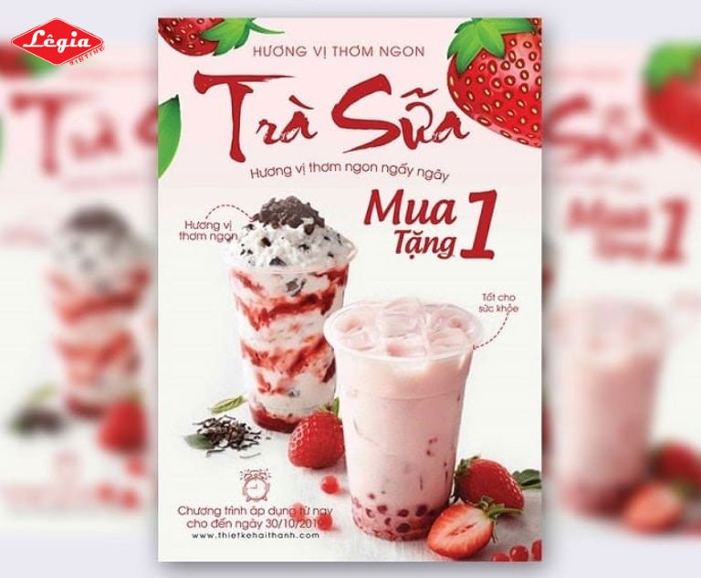 Yếu tố tạo nên mẫu tờ rơi trà sữa đẹp