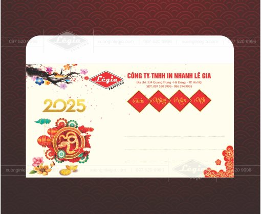 Bạn chỉ nên in ấn phong bì Tết tại nhà xưởng uy tín