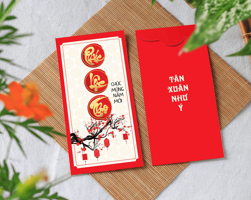 Lê Gia nhận in phong bì Tết đẹp ấn tượng Lê Gia nhận in phong bì Tết đẹp ấn tượng