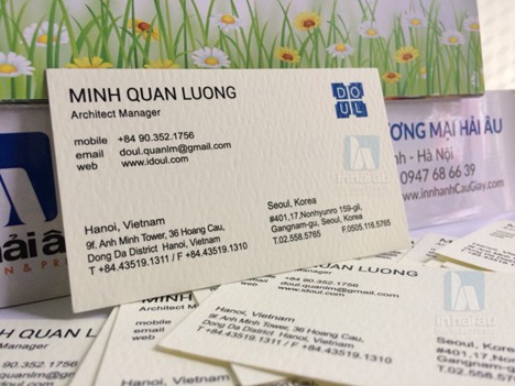 Card Visit giấy mỹ thuật