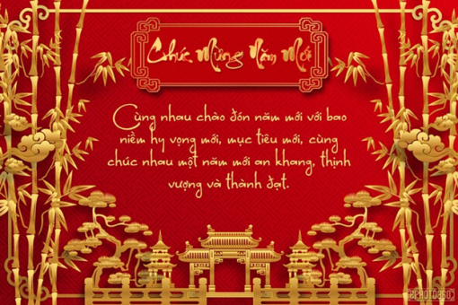 In thiệp chúc mừng năm mới có logo doanh nghiệp