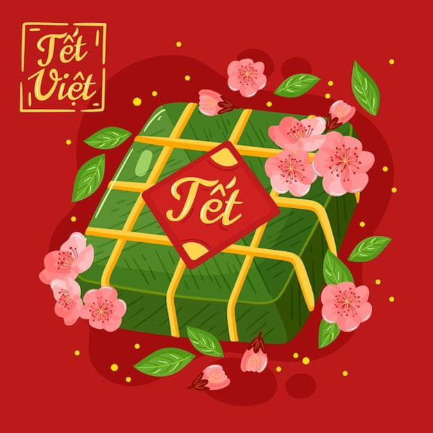 thiệp Tết ép kim