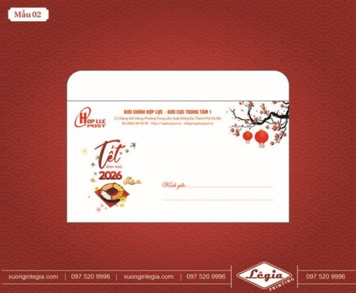 In phong bì chúc mừng năm mới giá rẻ tận xưởng