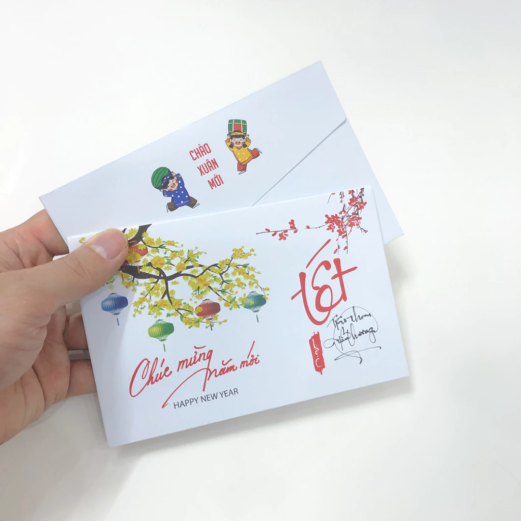 phong bì lì xì giấy Kraft