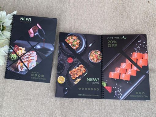 In Menu nhựa PVC 3 lớp chống nước cho quán cafe