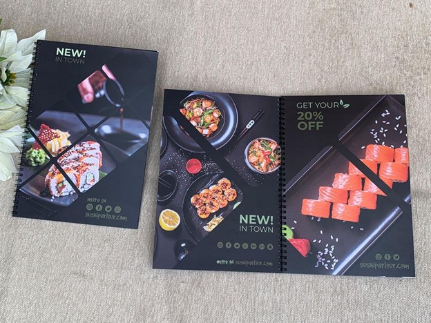 Menu nhựa PVC