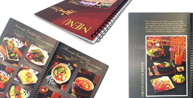Menu nhựa PVC