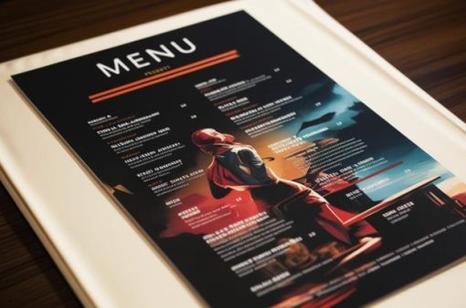 In Menu nhựa PVC 3 lớp chống nước cho quán cafe