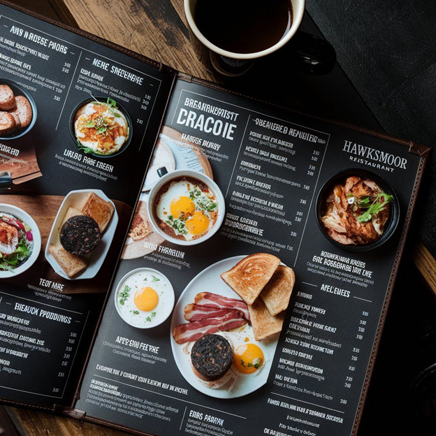 Menu bìa cứng