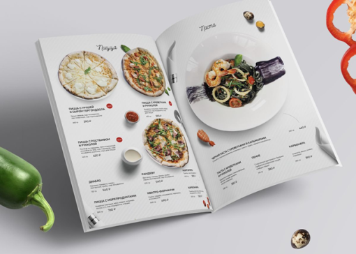 In Menu để bàn mica chữ A cho quán trà sữa