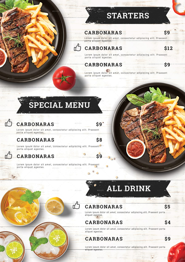 menu cán màng
