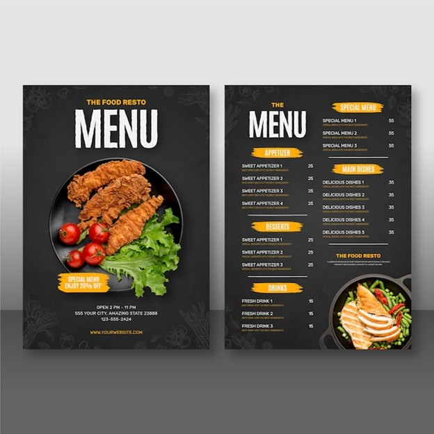 Menu chuẩn nhận diện thương hiệu
