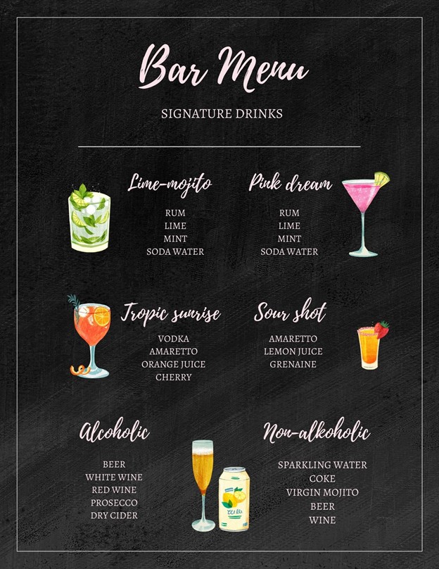 Menu chuẩn nhận diện thương hiệu