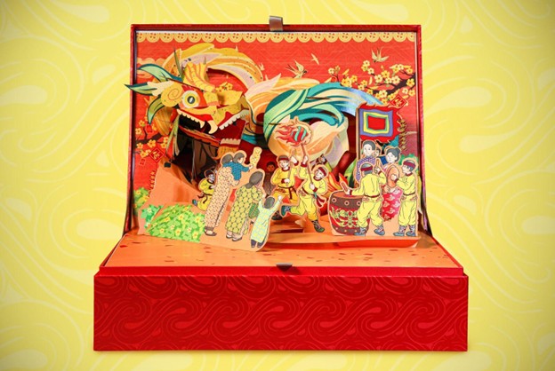 thiệp Tết 3D Pop-up