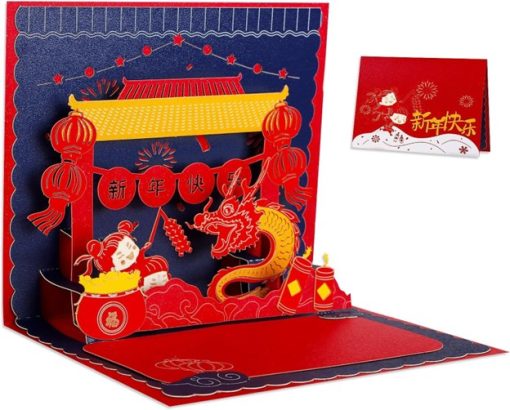 In thiệp Tết 3D Pop-up ấn tượng làm quà tặng