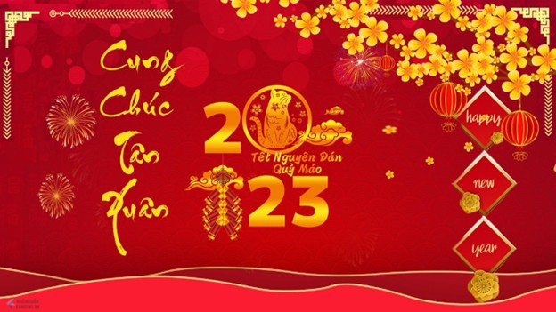 thiệp tết phong cách truyền thống