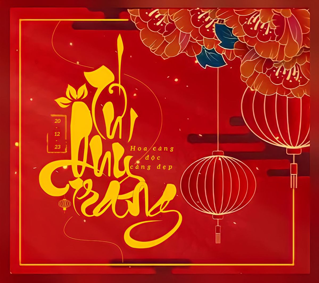 thiệp tết phong cách truyền thống